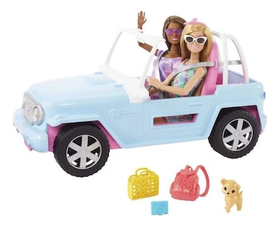 Foto 2 | Vehículo Para Muñecas Barbie Camioneta Con 2 Muñecas