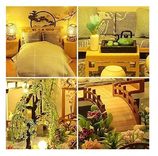 Foto 3 | Villa Casita Muñecas Con Piscina Muebles Led Miniatura