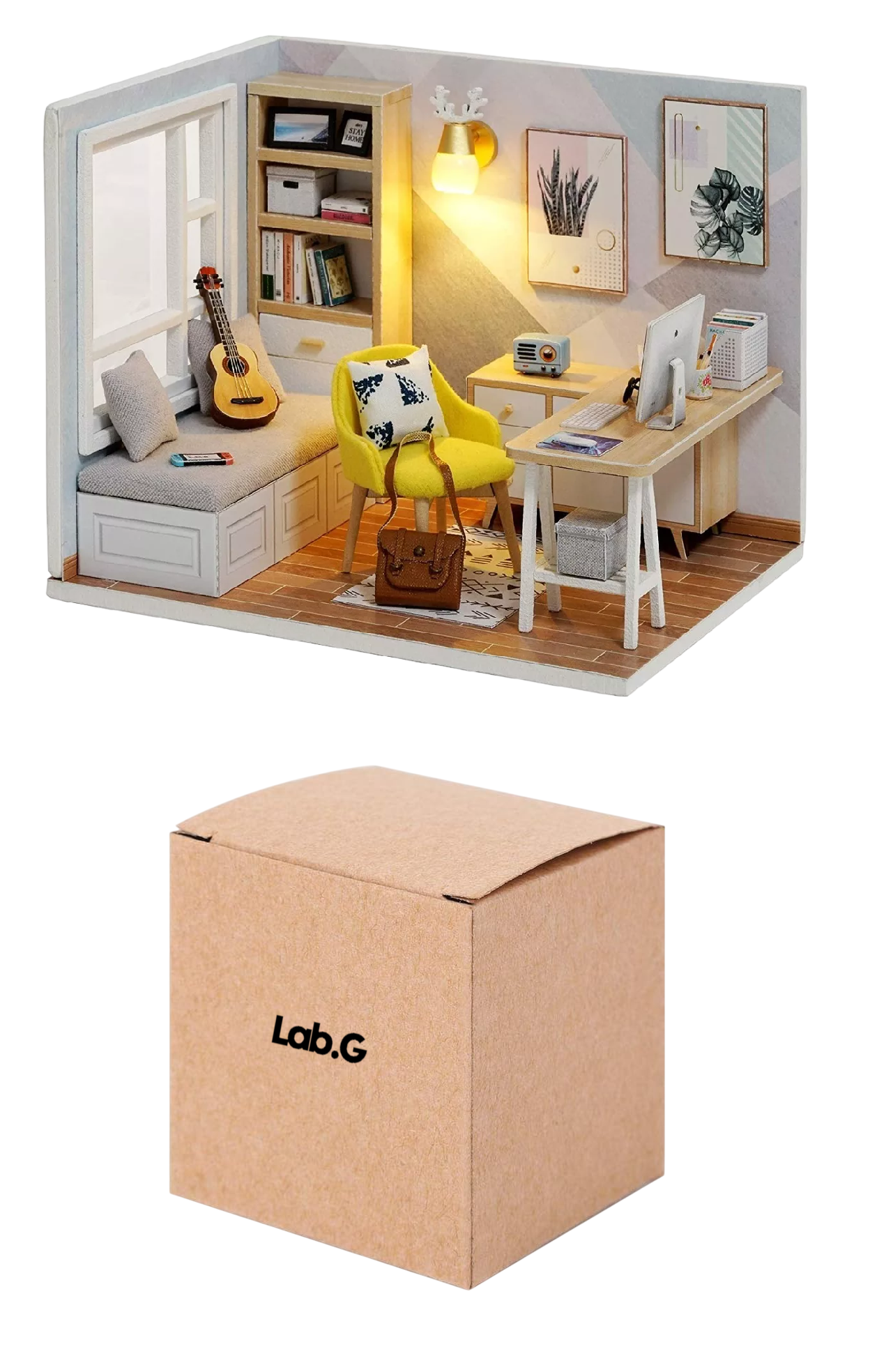 Casita De Muñeca Mini Para Armar Coleccionable Para Niñas