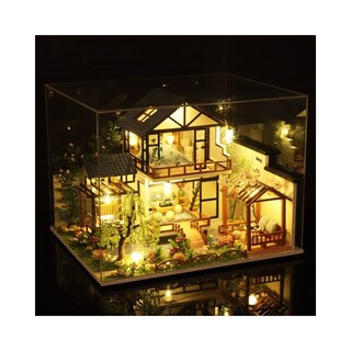 Foto 2 | Villa Casita Muñecas Con Piscina Muebles Led Miniatura Belug Multicolor