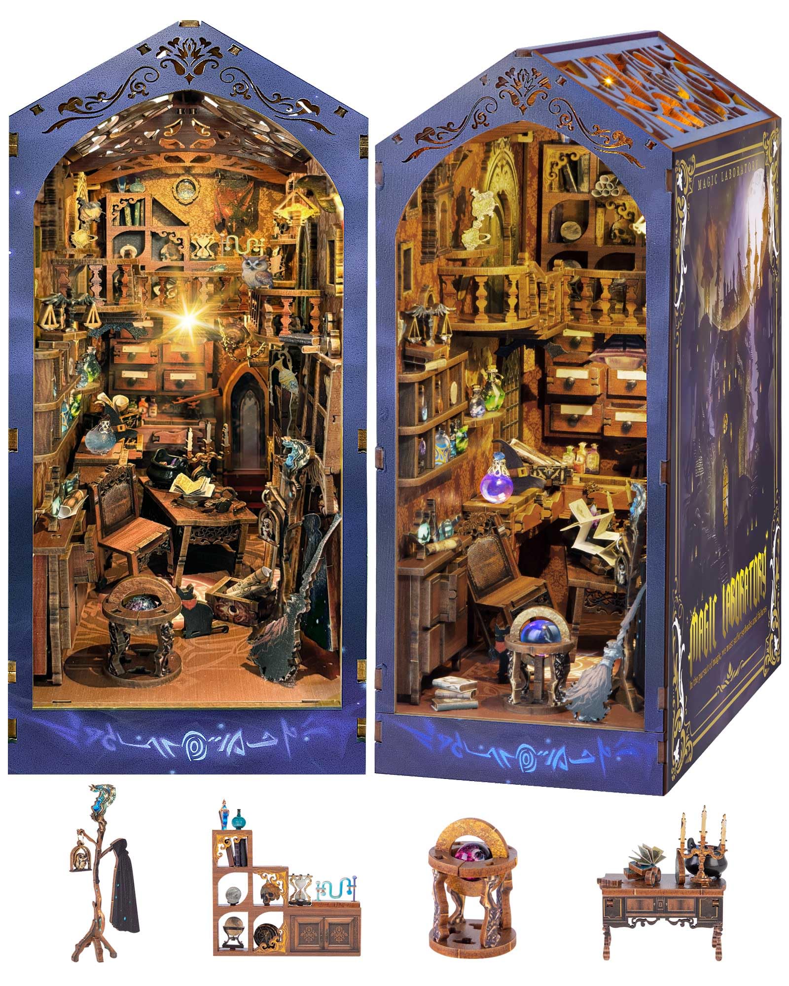 Foto 1 | Kit De Rincón Para Libros De Bricolaje Quanquer Magic Laboratory Con Luz Led - Venta Internacional.