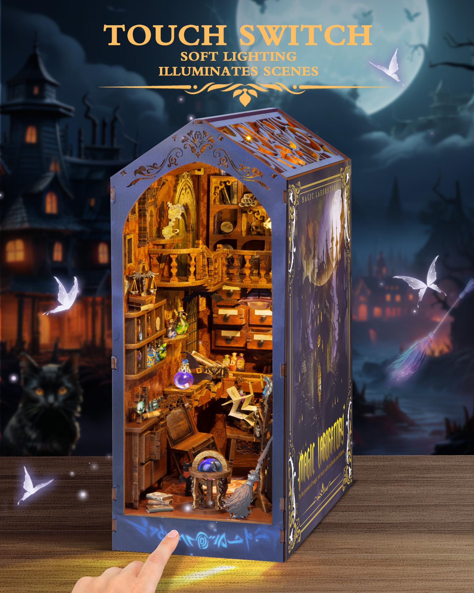 Foto 2 | Kit De Rincón Para Libros De Bricolaje Quanquer Magic Laboratory Con Luz Led - Venta Internacional.