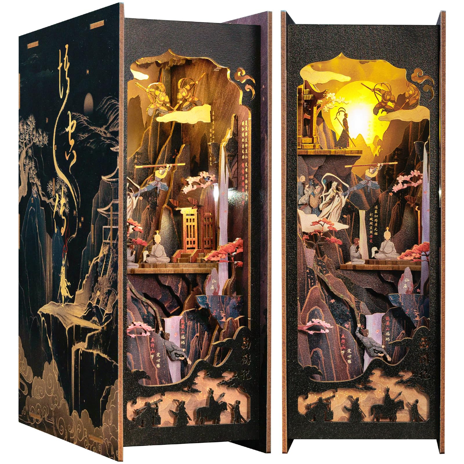Foto 1 | Juego De Rincón Para Libros Diy Cutebee: La Leyenda De Wukong, Rompecabezas 3d - Venta Internacional.