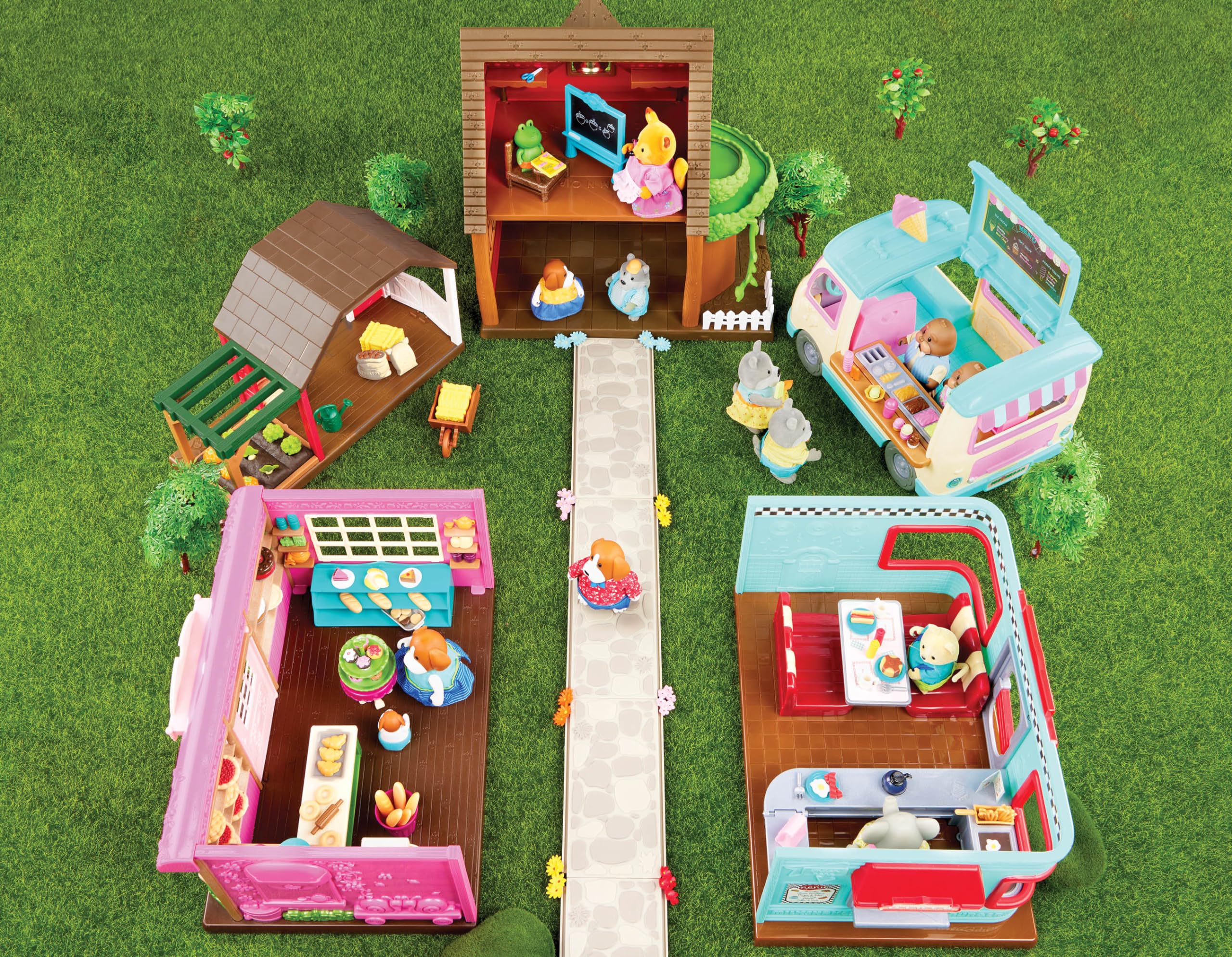 Foto 5 pulgar | Set De Juego Dollhouse Li'l Woodzeez Li'l Nibbles Drive Thru Diner - Venta Internacional.