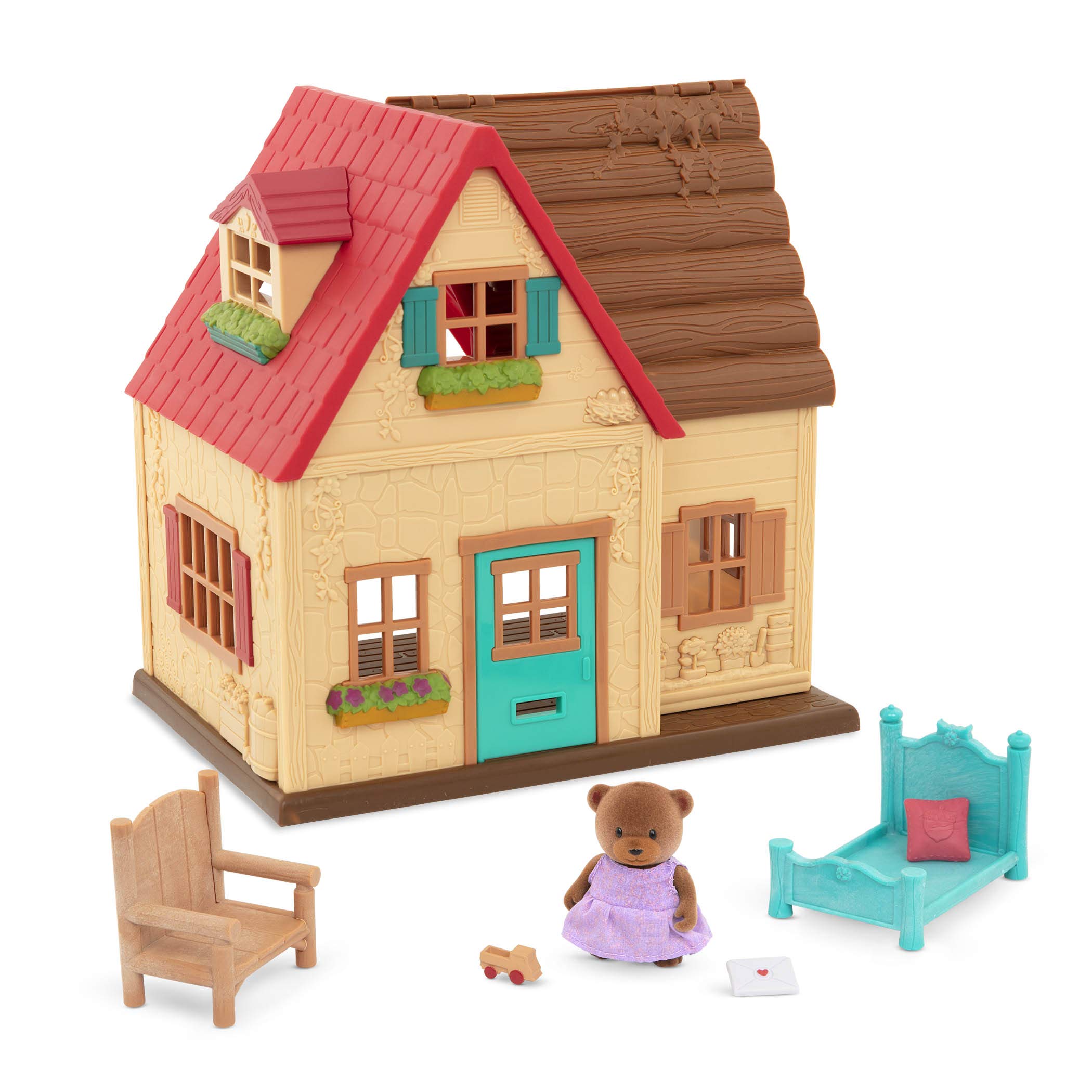 Foto 2 pulgar | Dollhouse Playset Li'l Woodzeez Sunny Acres Country House - Venta Internacional.