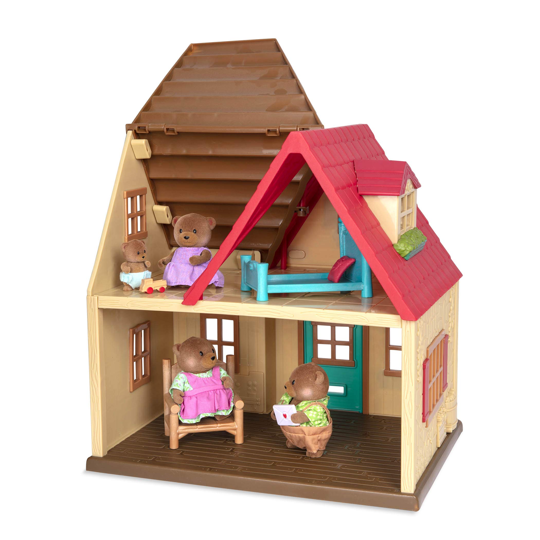 Foto 5 pulgar | Dollhouse Playset Li'l Woodzeez Sunny Acres Country House - Venta Internacional.