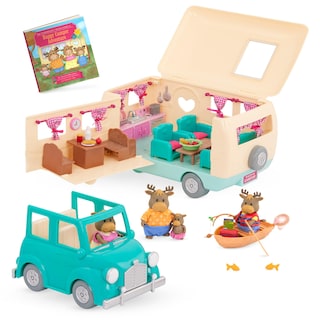 Foto 1 | Playset Li'l Woodzeez Happy Camper, 35 Unidades Con Moose Family - Venta Internacional.