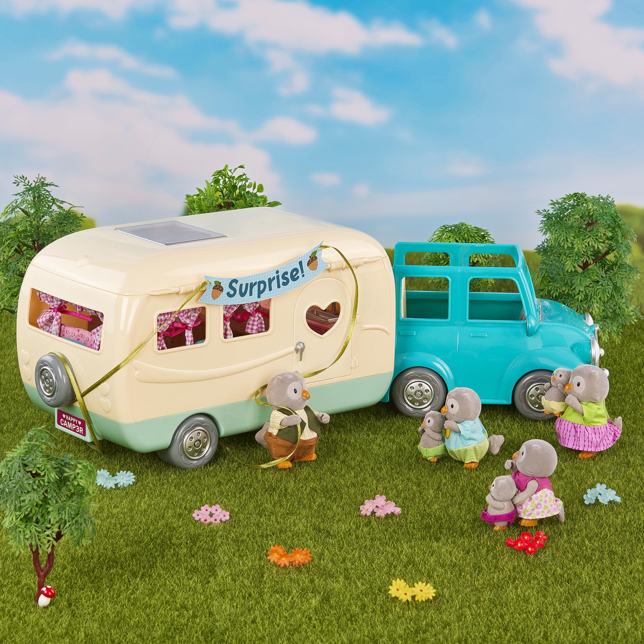 Foto 3 pulgar | Playset Li'l Woodzeez Happy Camper, 35 Unidades Con Moose Family - Venta Internacional.