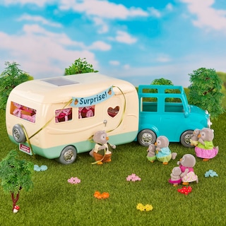 Foto 2 | Playset Li'l Woodzeez Happy Camper, 35 Unidades Con Moose Family - Venta Internacional.