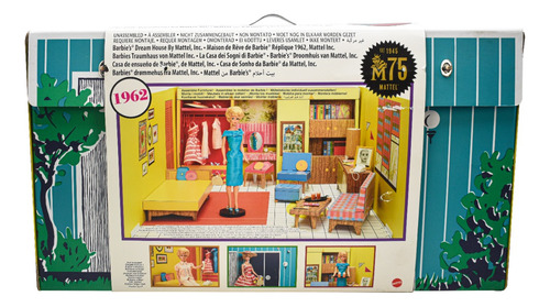 Foto 2 pulgar | Barbie Dream House 1962 Casa 75 Aniversario Mattel Cd