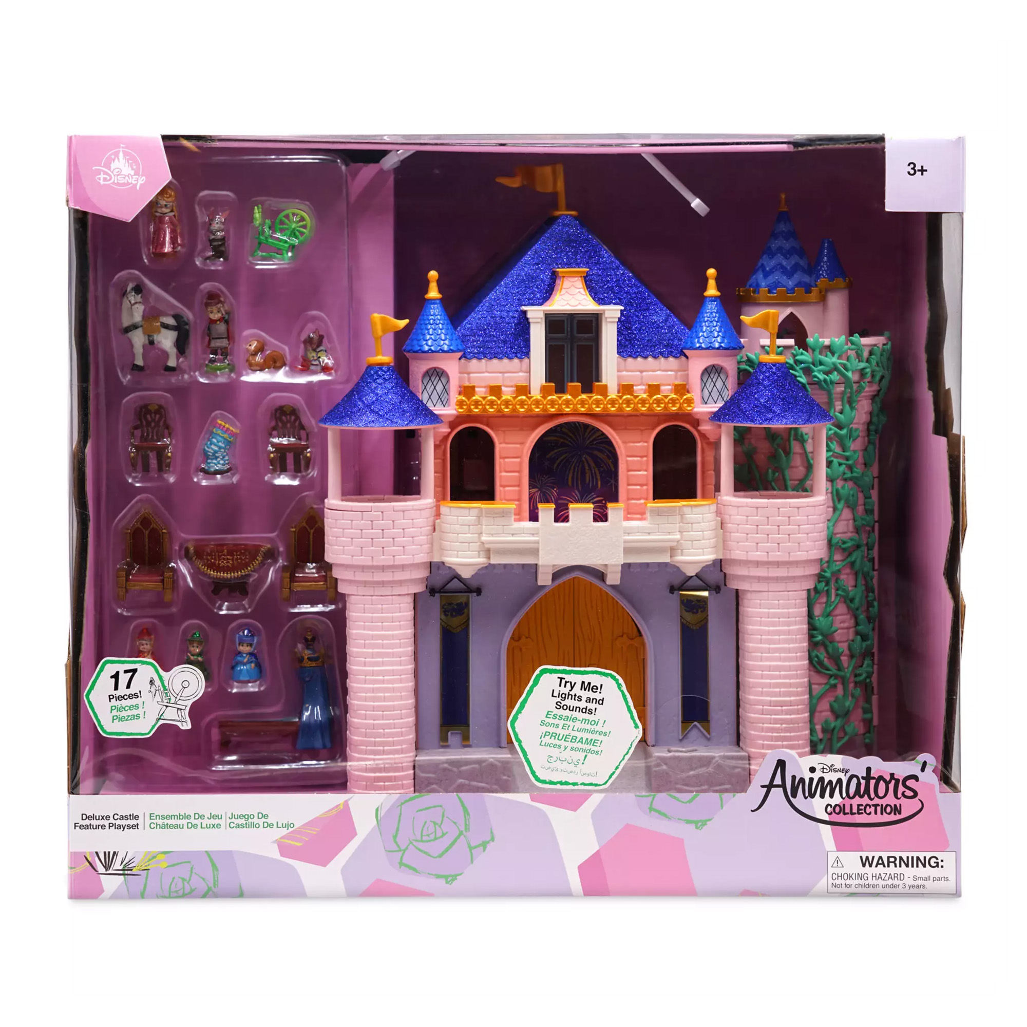 Foto 6 pulgar | Set De Juego Castillo Princesa Aurora Con Luz Y Sonido