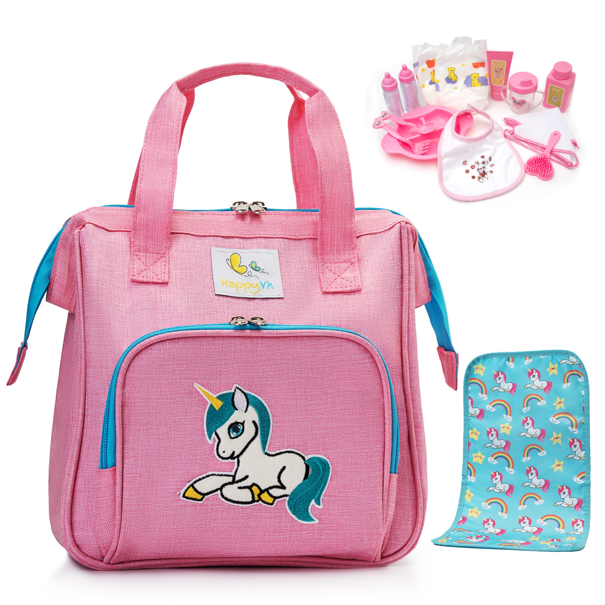 Foto 2 pulgar | Bolsa De Pañales Baby Doll Happyvk Con Cambiador Y Accesorios - Venta Internacional.