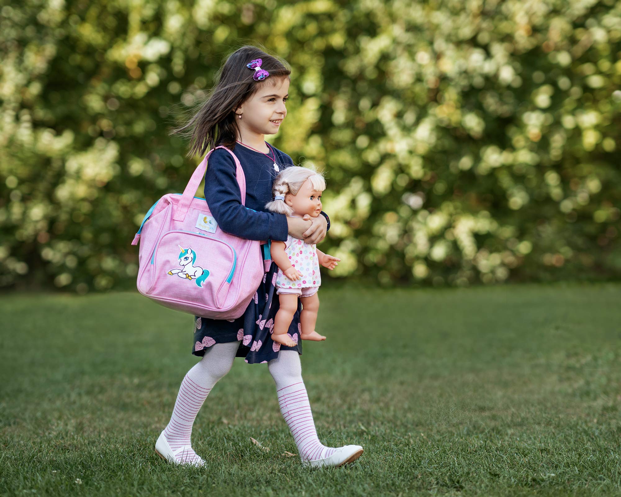 Foto 6 | Bolsa De Pañales Baby Doll Happyvk Con Cambiador Y Accesorios - Venta Internacional.