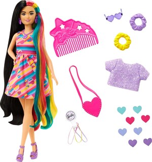Foto 1 | Muñeca Barbie Totally Hair Con Temática De Corazón Con Pelo De Fantasía De 21 Cm - Venta Internacional.