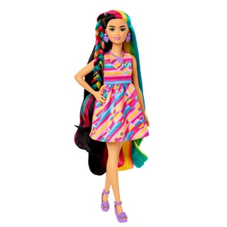 Foto 4 | Muñeca Barbie Totally Hair Con Temática De Corazón Con Pelo De Fantasía De 21 Cm - Venta Internacional.