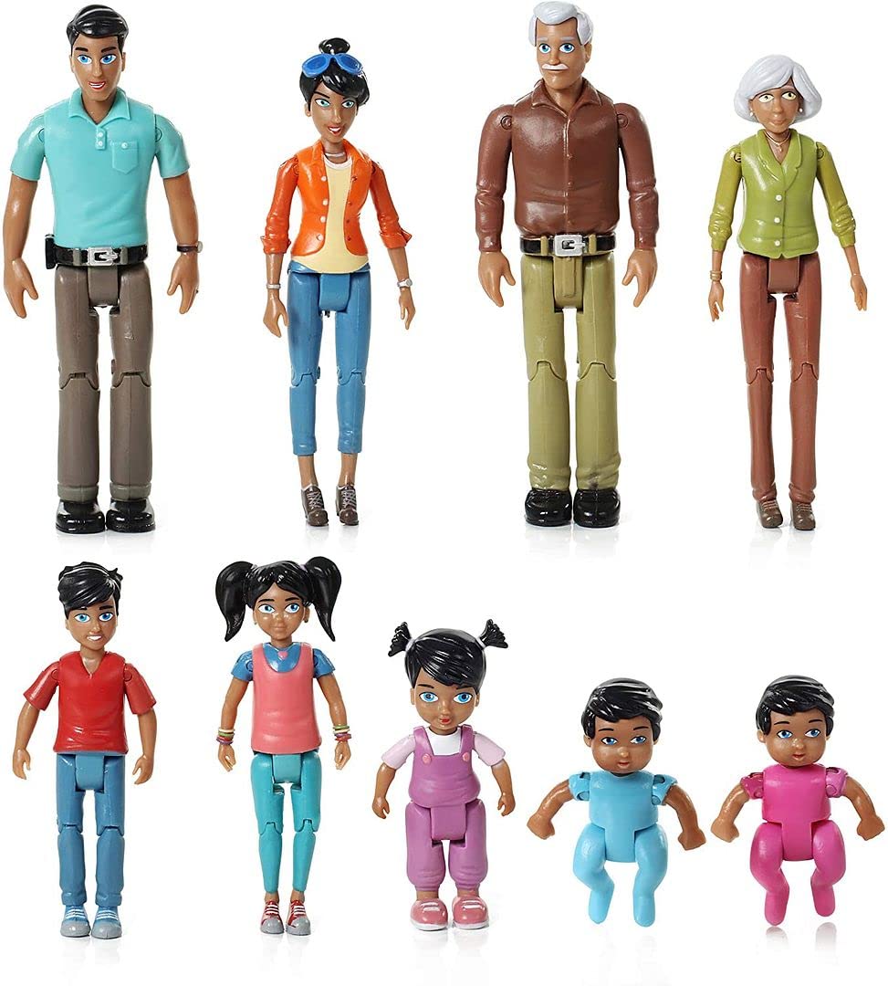 Foto 2 pulgar | Set Dollhouse People Beverly Hills Sweet Li'l Family X9 - Venta Internacional.