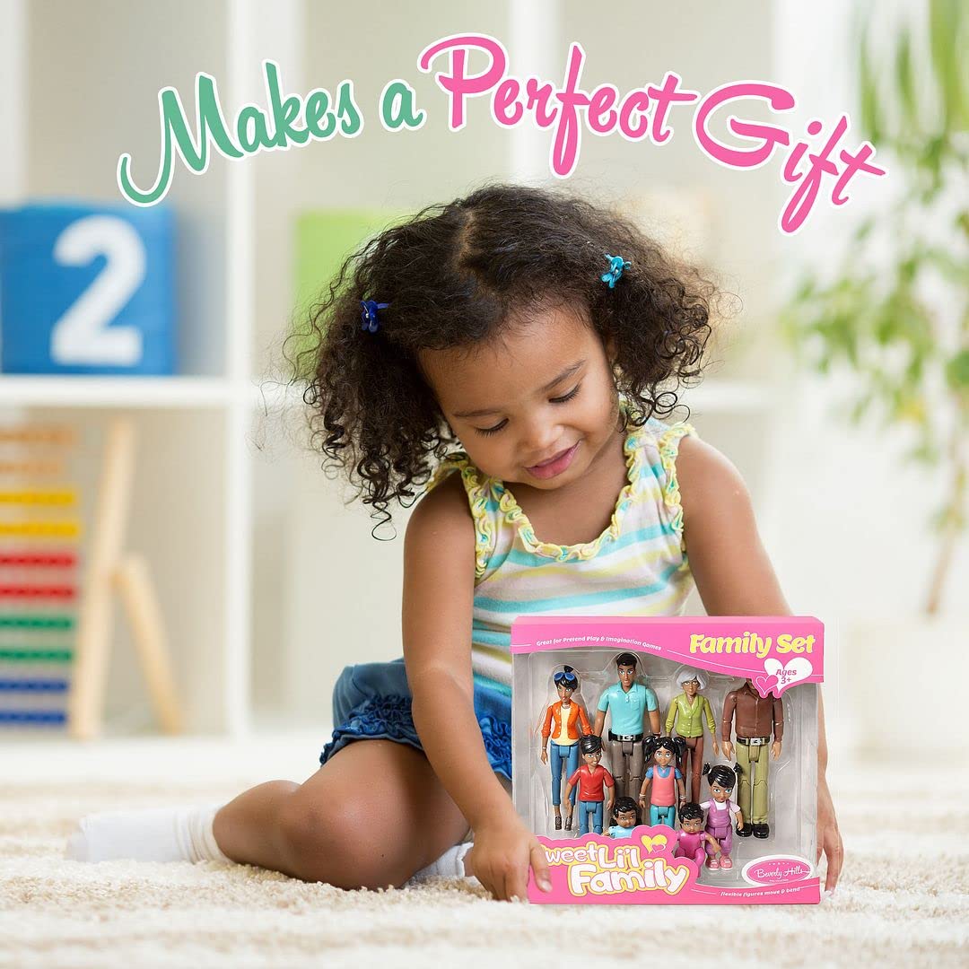 Foto 6 pulgar | Set Dollhouse People Beverly Hills Sweet Li'l Family X9 - Venta Internacional.