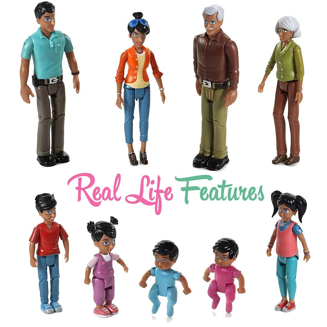 Foto 7 pulgar | Set Dollhouse People Beverly Hills Sweet Li'l Family X9 - Venta Internacional.