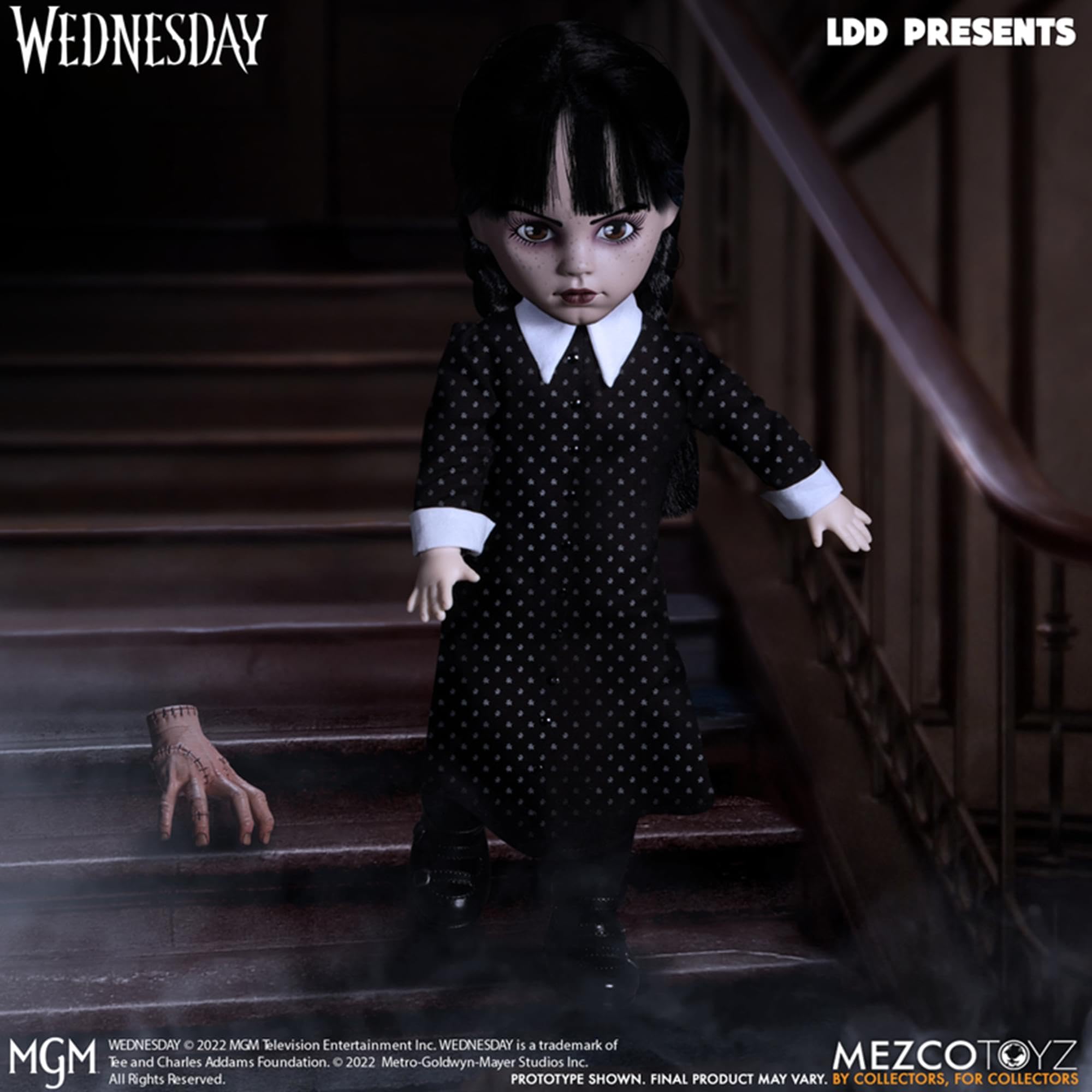 Foto 4 pulgar | Doll Mezco Ldd Presents Wednesday En Blanco Y Negro, 100% Plástico - Venta Internacional.
