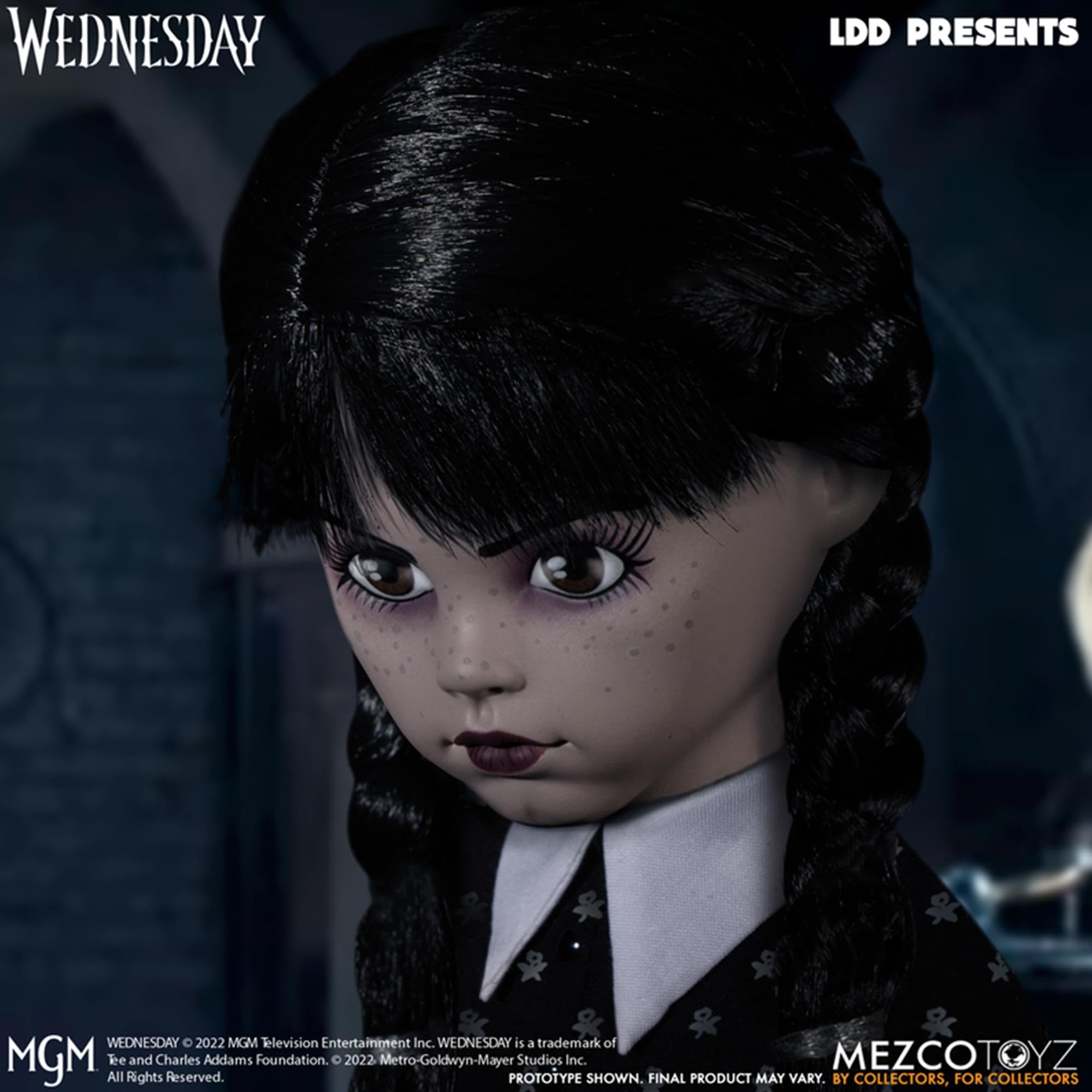 Foto 5 pulgar | Doll Mezco Ldd Presents Wednesday En Blanco Y Negro, 100% Plástico - Venta Internacional.