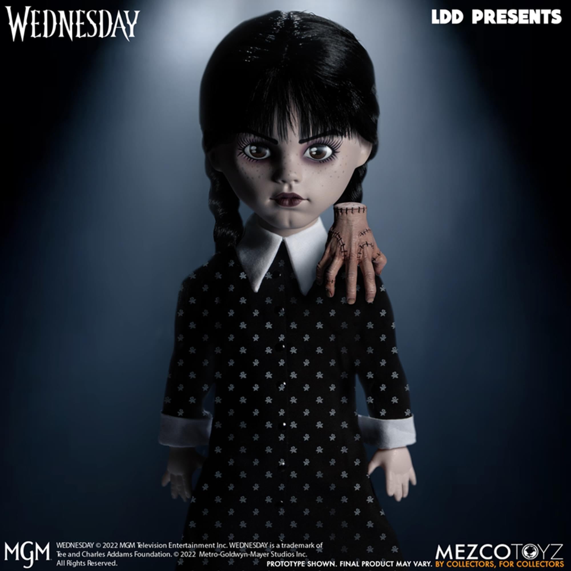 Foto 7 pulgar | Doll Mezco Ldd Presents Wednesday En Blanco Y Negro, 100% Plástico - Venta Internacional.