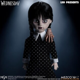 Foto 6 | Doll Mezco Ldd Presents Wednesday En Blanco Y Negro, 100% Plástico - Venta Internacional.