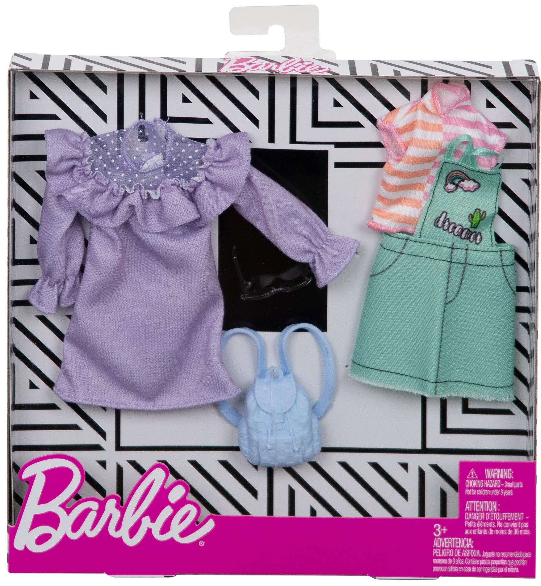 Foto 3 pulgar | Conjunto De Ropa Para Barbie 2 Con Mono Verde Claro Y Mochila - Venta Internacional.