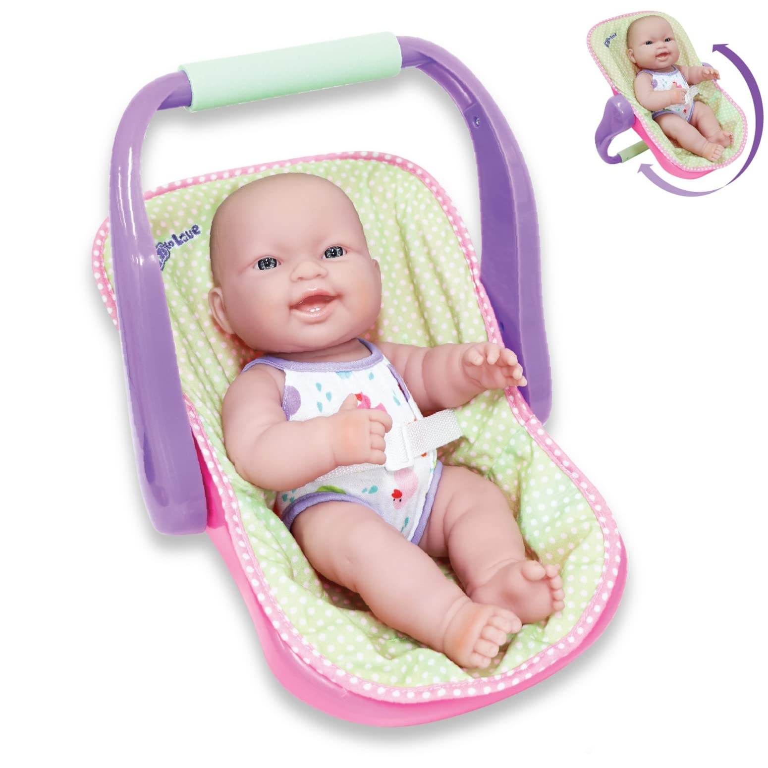 Foto 6 pulgar | Doll Jc Toys 14 Lots To Love Babies Con Asiento De Coche De 36 Cm, 2 Unidades - Venta Internacional.