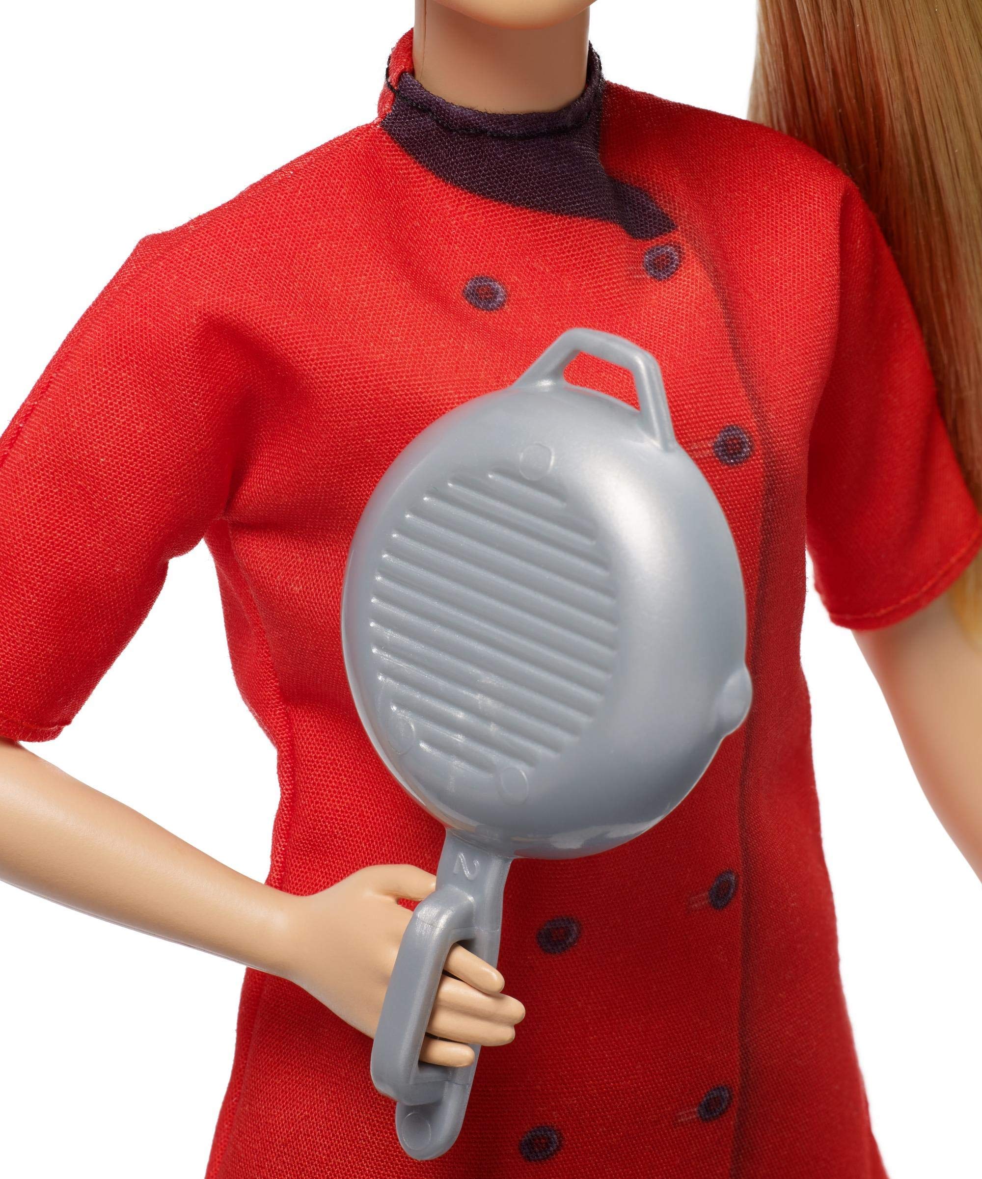 Foto 6 pulgar | Muñeca Chef Barbie Petite Con Sartén Y Gorro De Chef De 3 A 7 Años - Venta Internacional.