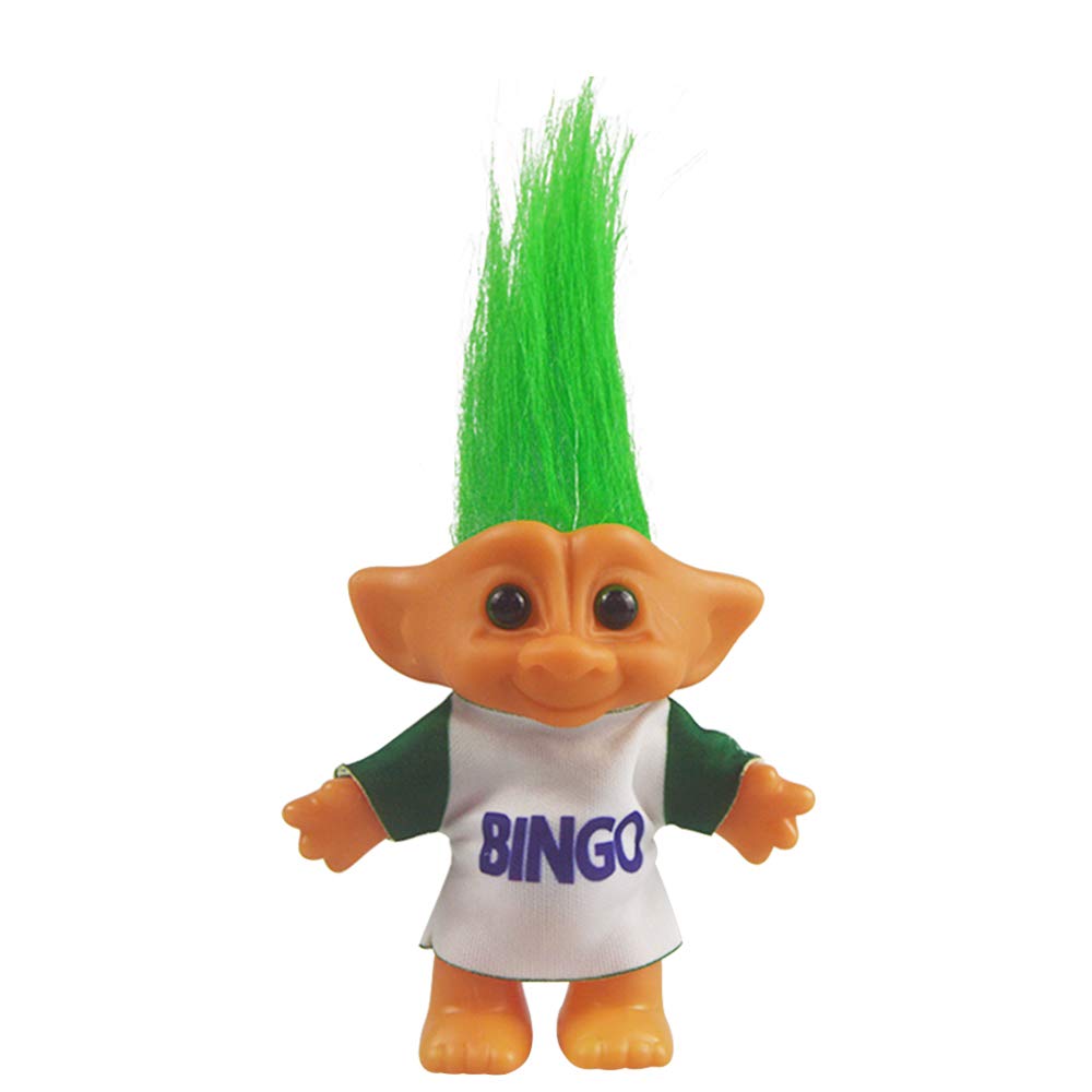 Foto 2 pulgar | Muñeca Troll Vintage Yintlilocn Lucky, Color Verde Cromático, 19 Cm - Venta Internacional.