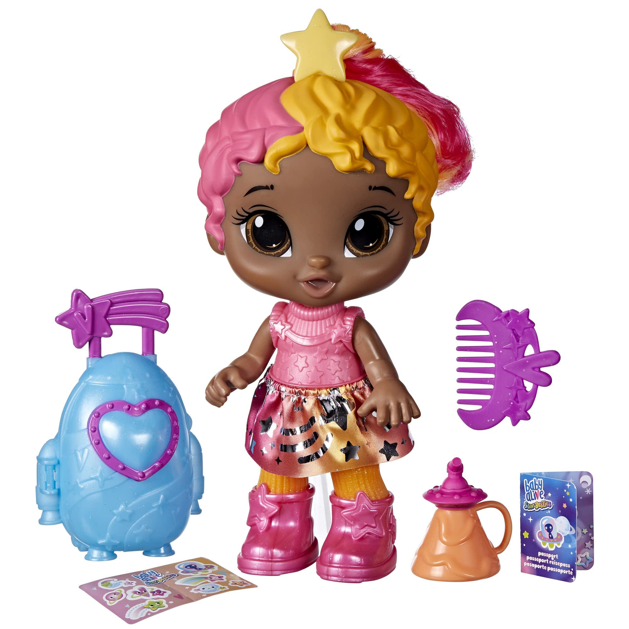 Foto 2 pulgar | Muñeca Baby Alive Star Besties Bright Bella De 20 Cm Con Acceso. - Venta Internacional.
