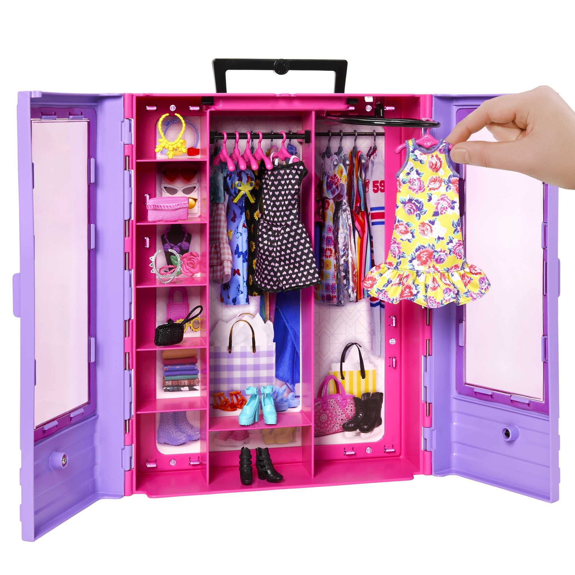 Foto 2 | Armario De Almacenamiento Barbie Fashionistas Ultimate Con 6 Perchas - Venta Internacional.