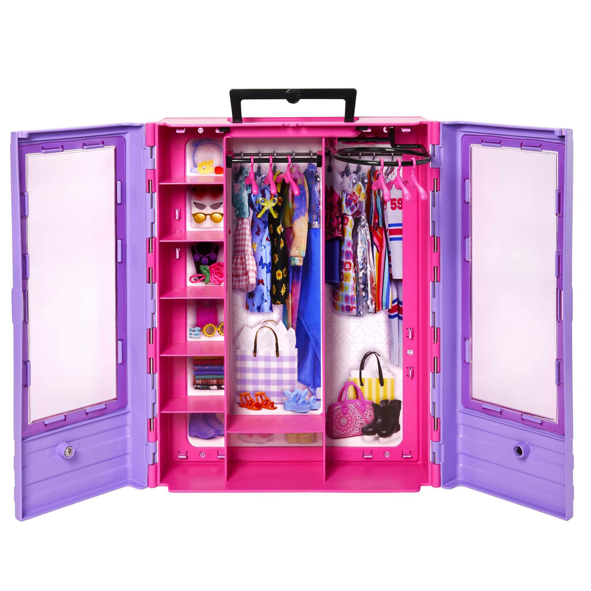 Foto 4 pulgar | Armario De Almacenamiento Barbie Fashionistas Ultimate Con 6 Perchas - Venta Internacional.