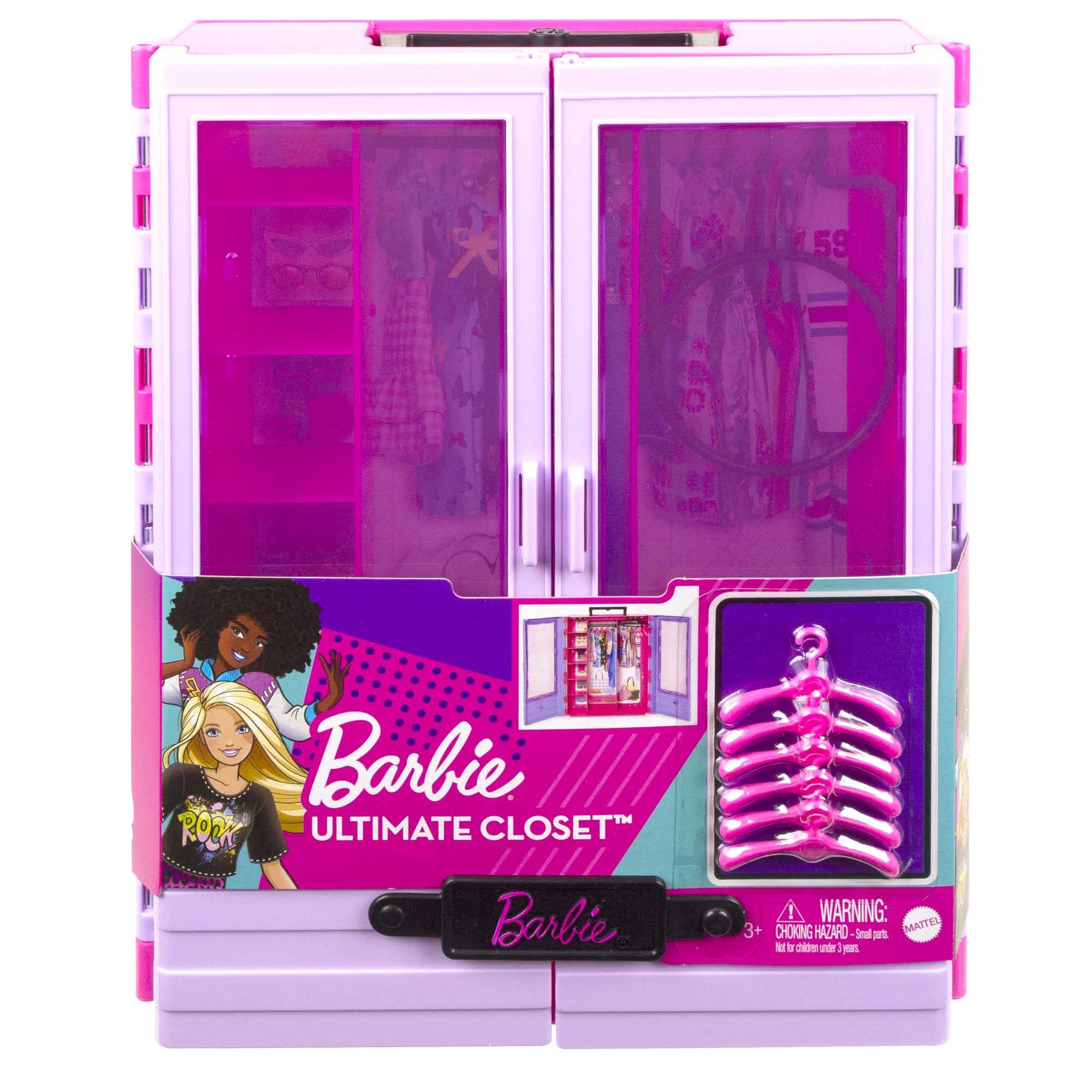 Foto 7 pulgar | Armario De Almacenamiento Barbie Fashionistas Ultimate Con 6 Perchas - Venta Internacional.