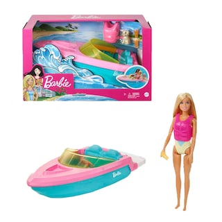 Foto 1 | Muñeca Barbie Y Barco De Juguete Playset Con Cachorro, Chaleco Salvavidas Y Más - Venta Internacional.