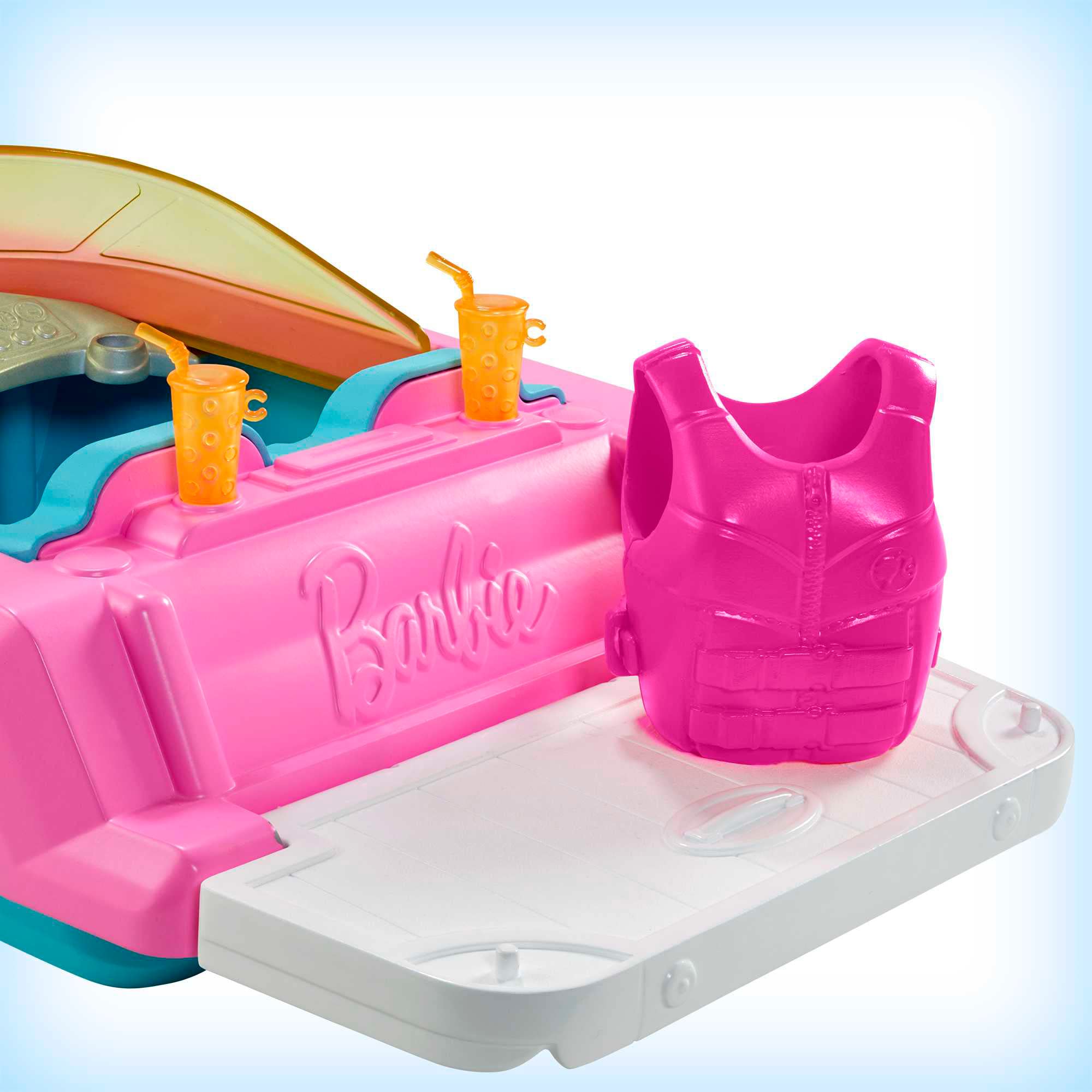 Foto 3 | Muñeca Barbie Y Barco De Juguete Playset Con Cachorro, Chaleco Salvavidas Y Más - Venta Internacional.