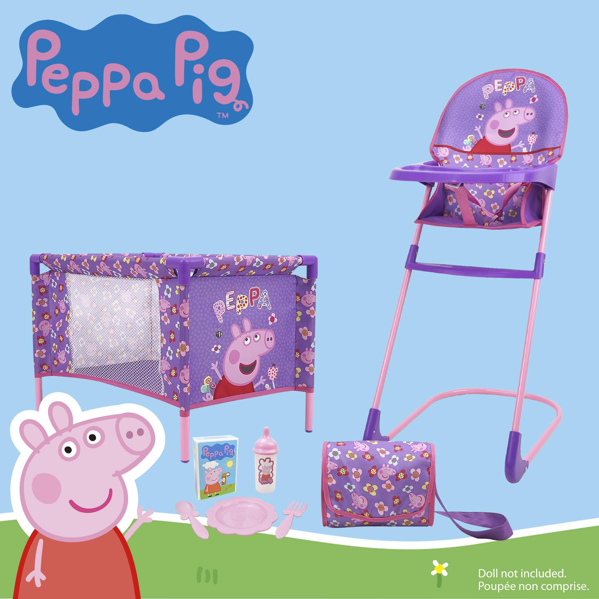 Foto 3 pulgar | Set De Accesorios Peppa Pig At Home Con Flores Moradas Y Rosas, 8 Unidades - Venta Internacional.