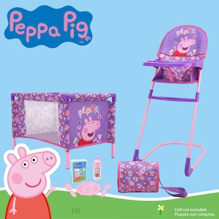 Foto 2 | Set De Accesorios Peppa Pig At Home Con Flores Moradas Y Rosas, 8 Unidades - Venta Internacional.
