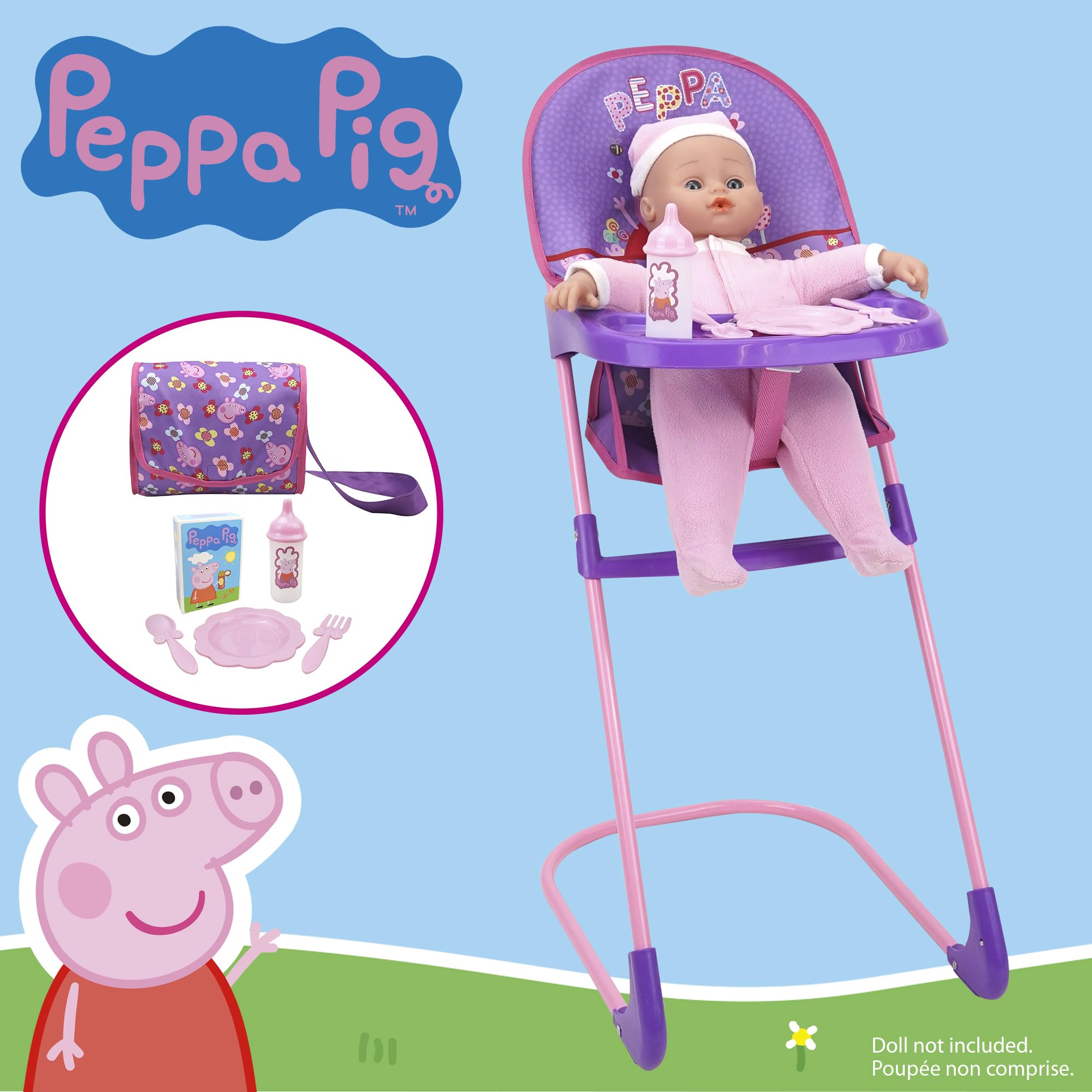 Foto 5 pulgar | Set De Accesorios Peppa Pig At Home Con Flores Moradas Y Rosas, 8 Unidades - Venta Internacional.