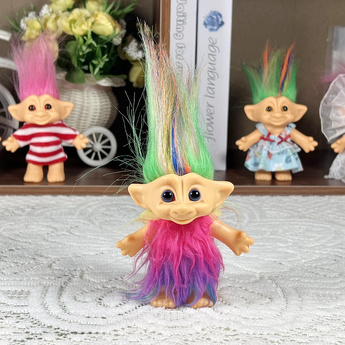 Foto 3 pulgar | Muñeca Troll Yintlilocn Vintage De 7.5 Pulgadas Con Vestido Para Niños - Venta Internacional.