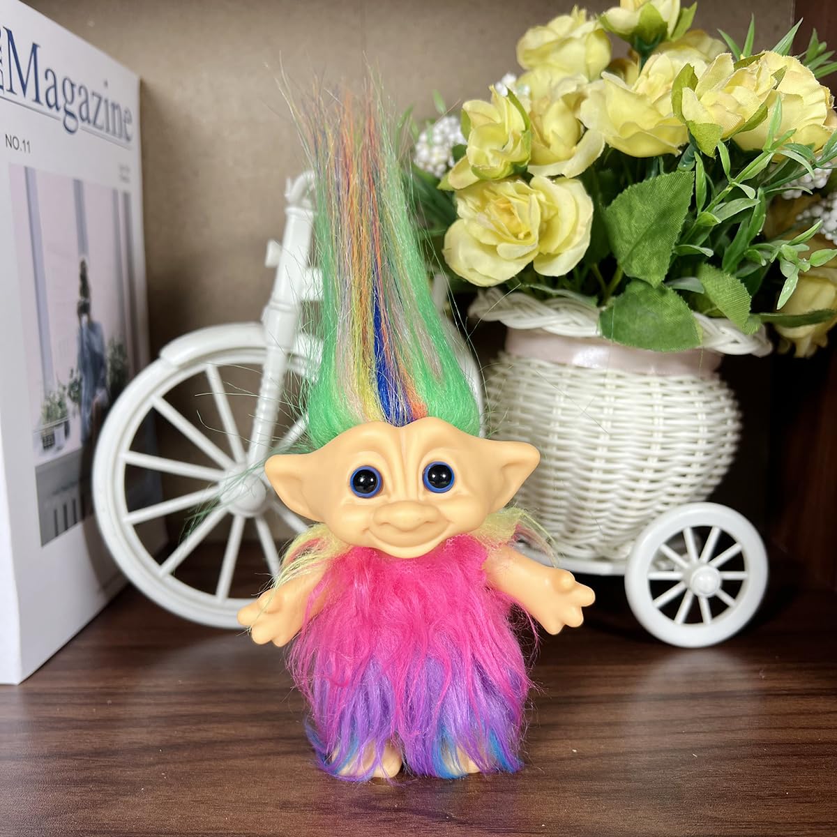 Foto 6 pulgar | Muñeca Troll Yintlilocn Vintage De 7.5 Pulgadas Con Vestido Para Niños - Venta Internacional.