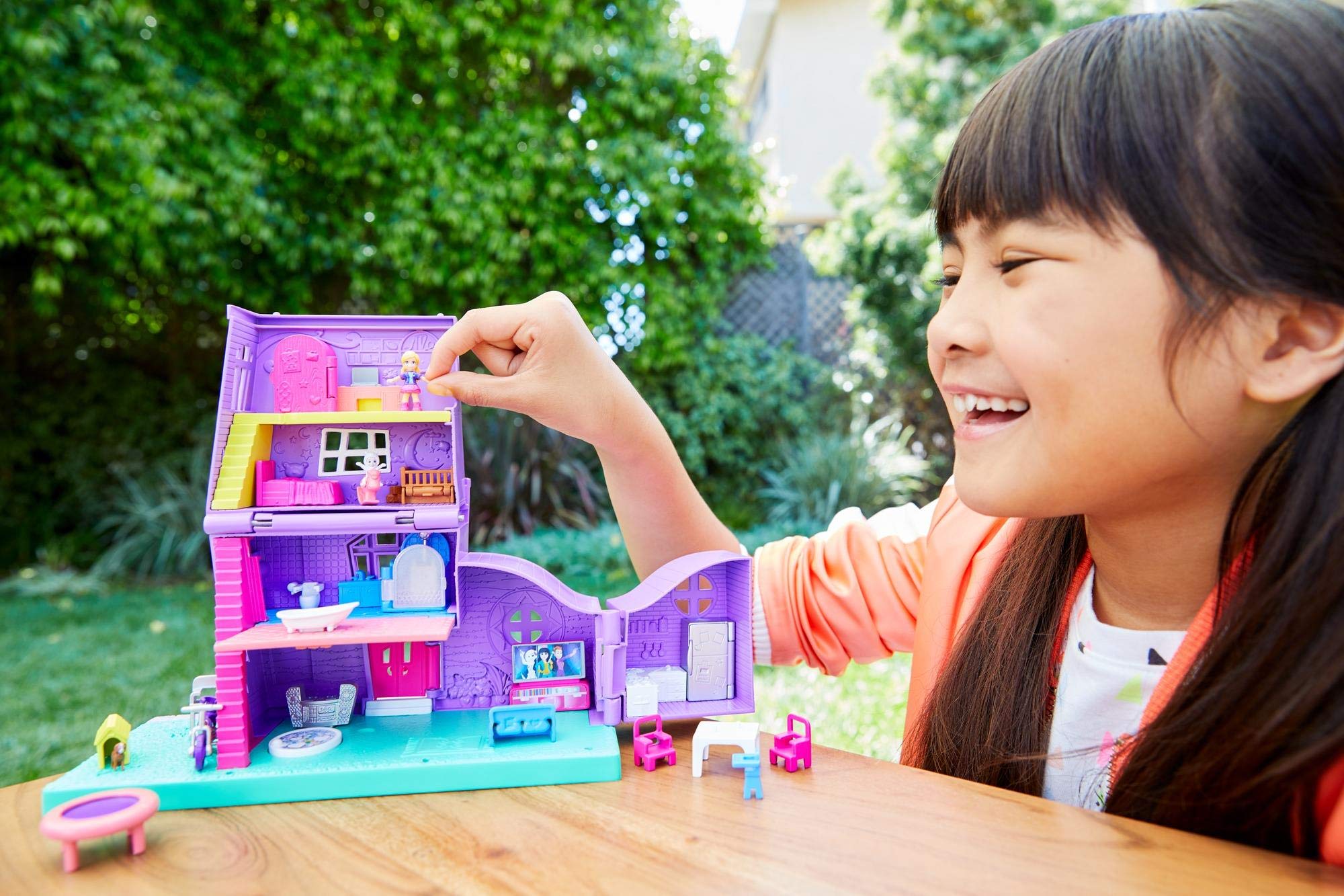 Foto 3 pulgar | Casa De Muñecas Playset Polly Pocket Con Micromuñeca, Bicicleta Y Acceso. - Venta Internacional.