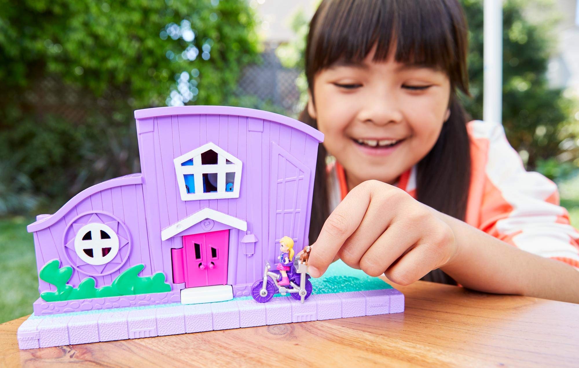 Foto 4 pulgar | Casa De Muñecas Playset Polly Pocket Con Micromuñeca, Bicicleta Y Acceso. - Venta Internacional.