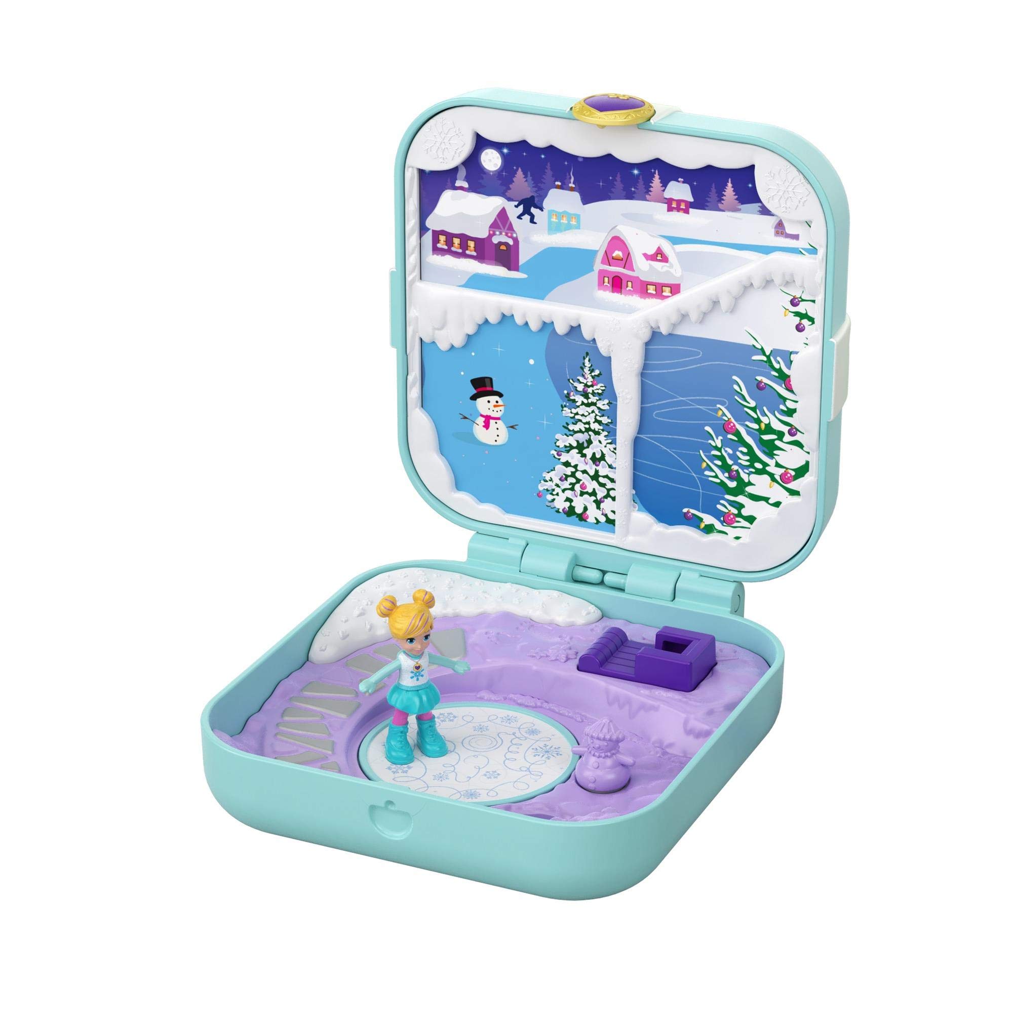 Foto 2 pulgar | Set De Juego Polly Pocket Hidden Hideouts Frosty Fairytale - Venta Internacional.