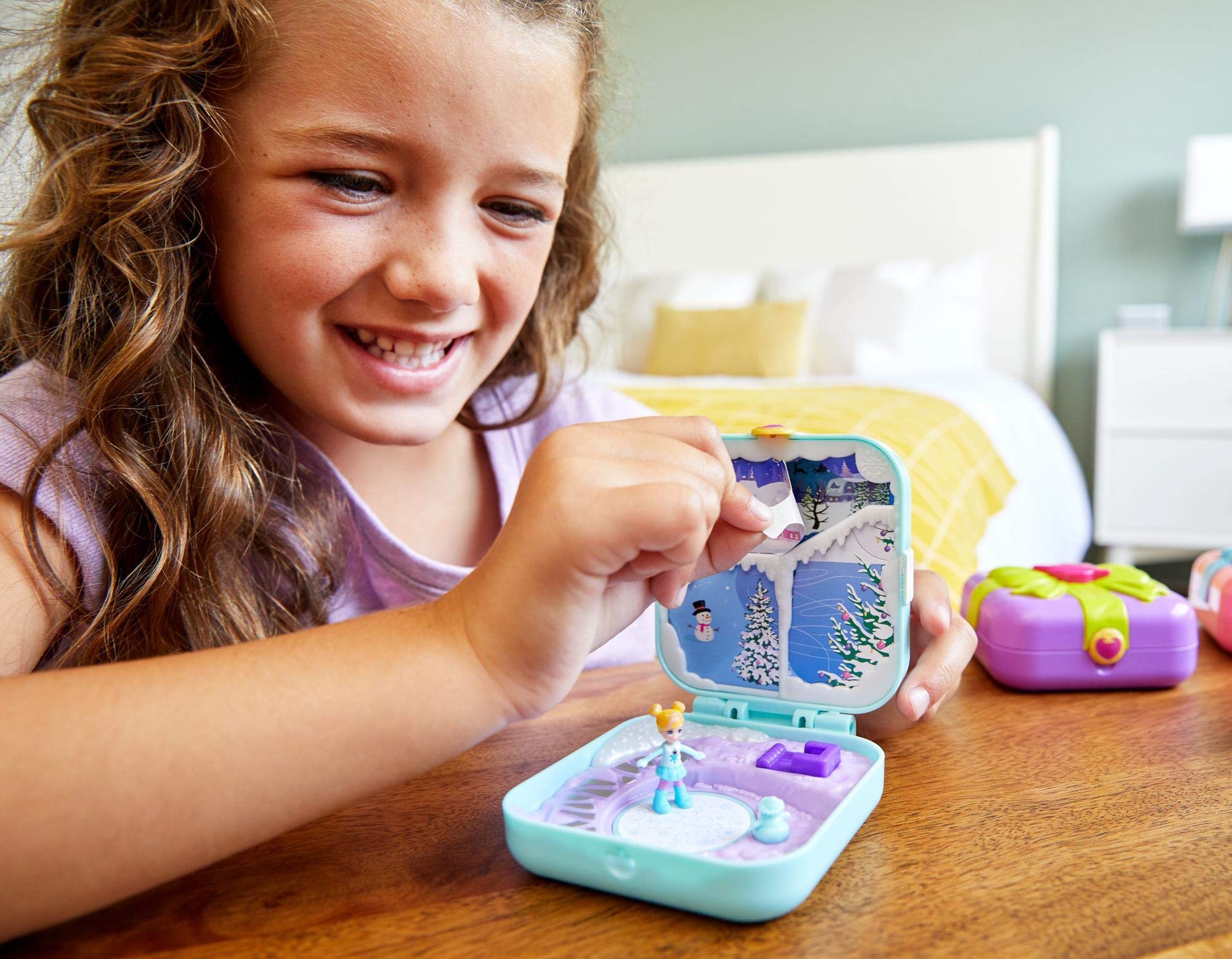 Foto 3 pulgar | Set De Juego Polly Pocket Hidden Hideouts Frosty Fairytale - Venta Internacional.
