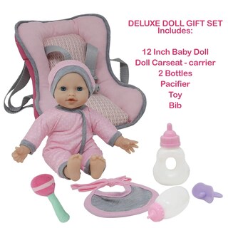 Foto 3 | Asiento De Coche Travel Playset Doll Con Cuerpo Blando De 30 Cm - Venta Internacional.