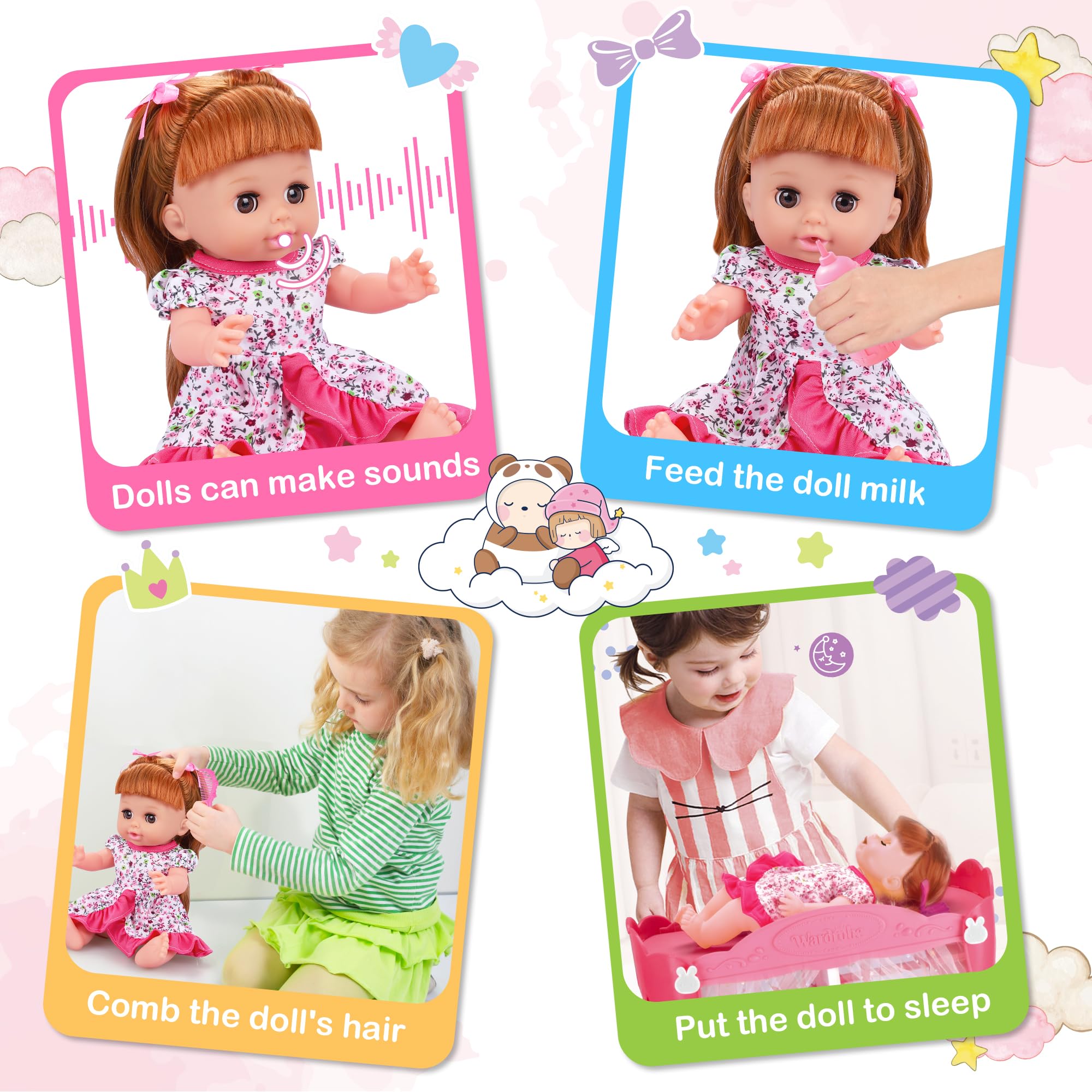 Foto 4 pulgar | Set De Juguete Para Muñecas Proou 14 Con Armario Y Cama, 37 Unidades - Venta Internacional.