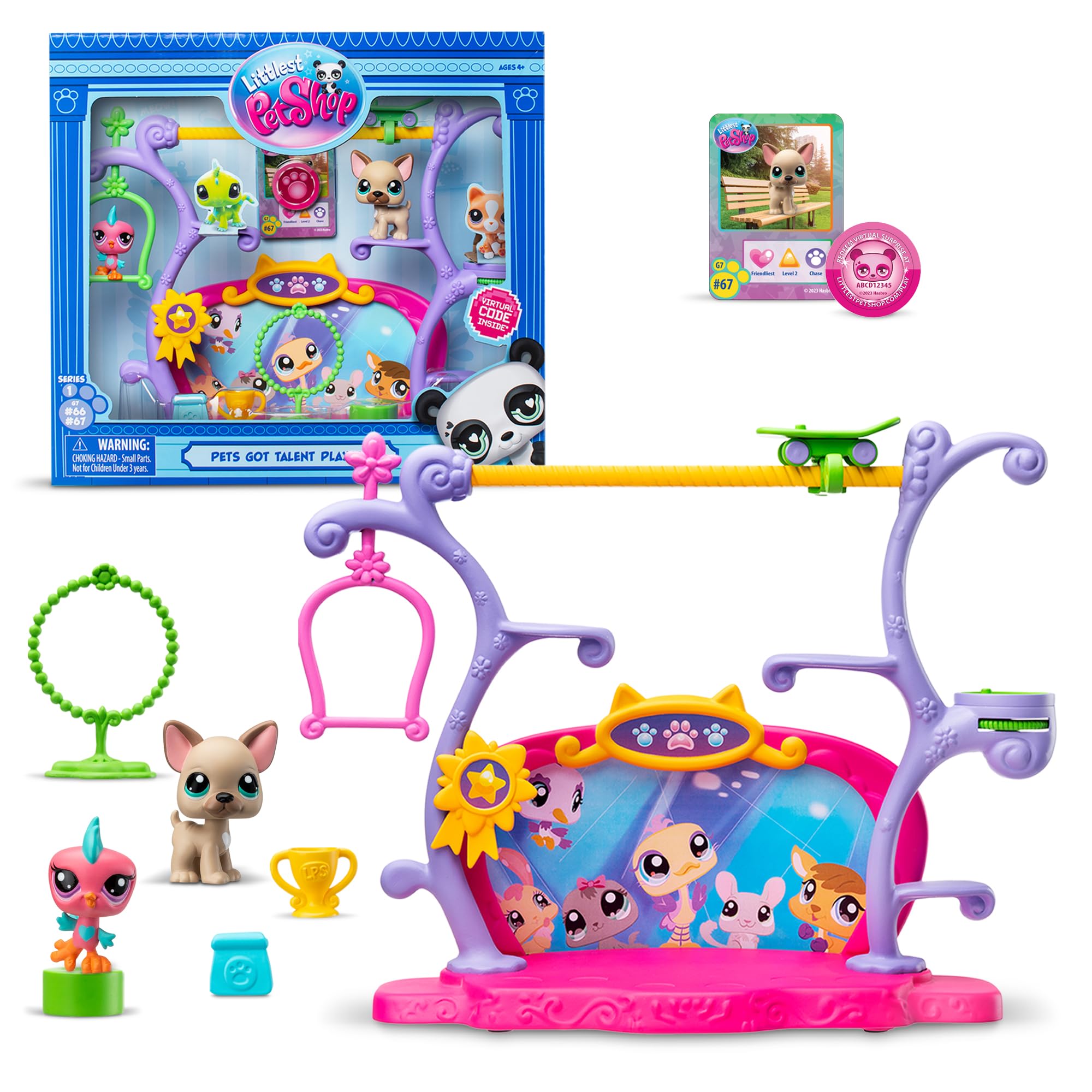Foto 2 pulgar | Set De Juego Littlest Pet Shop Pets Got Talent Gen 7 Con Figura - Venta Internacional.