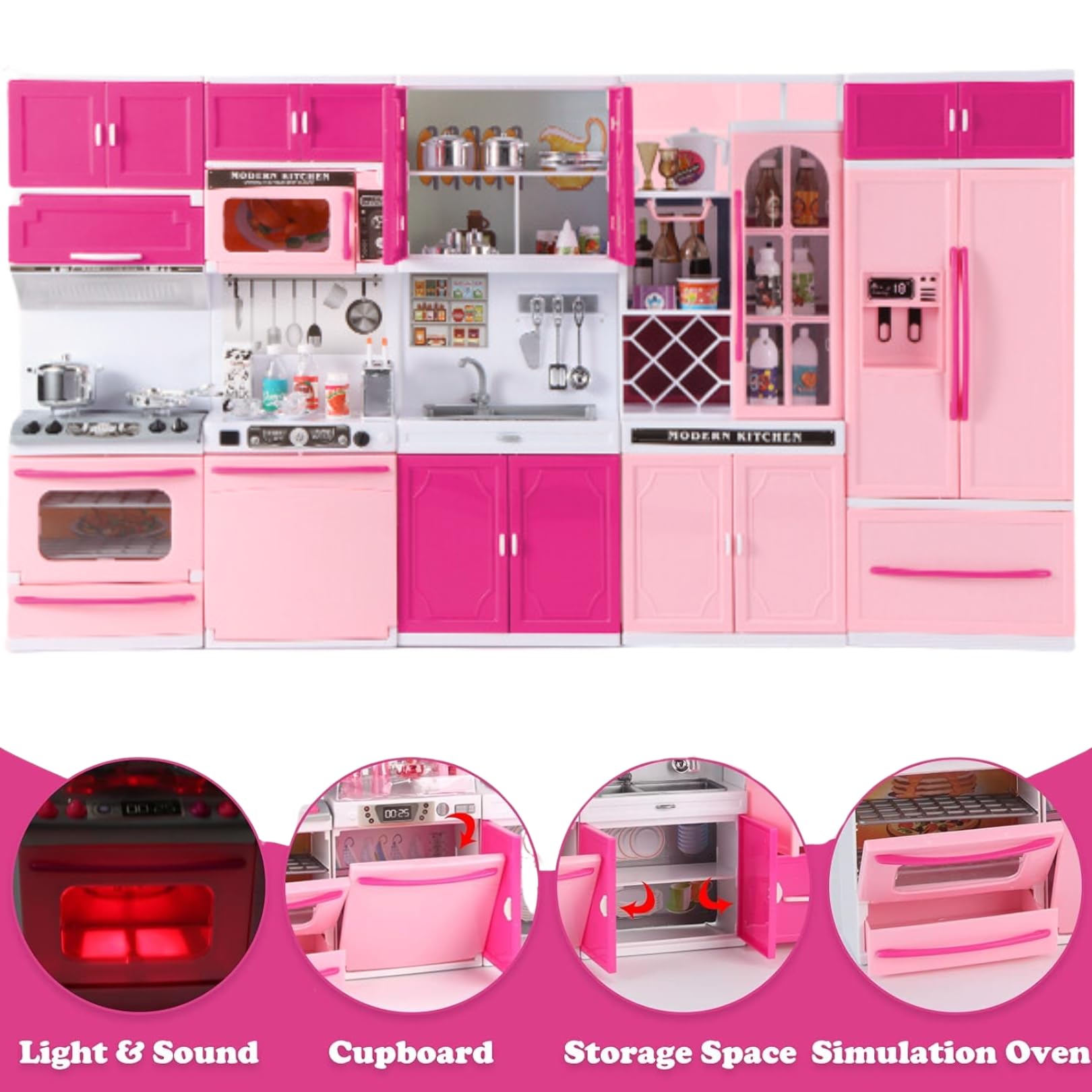 Foto 3 pulgar | Set De Juego Para Muñecas Liberty Imports My Modern Mini Kitchen - Venta Internacional.