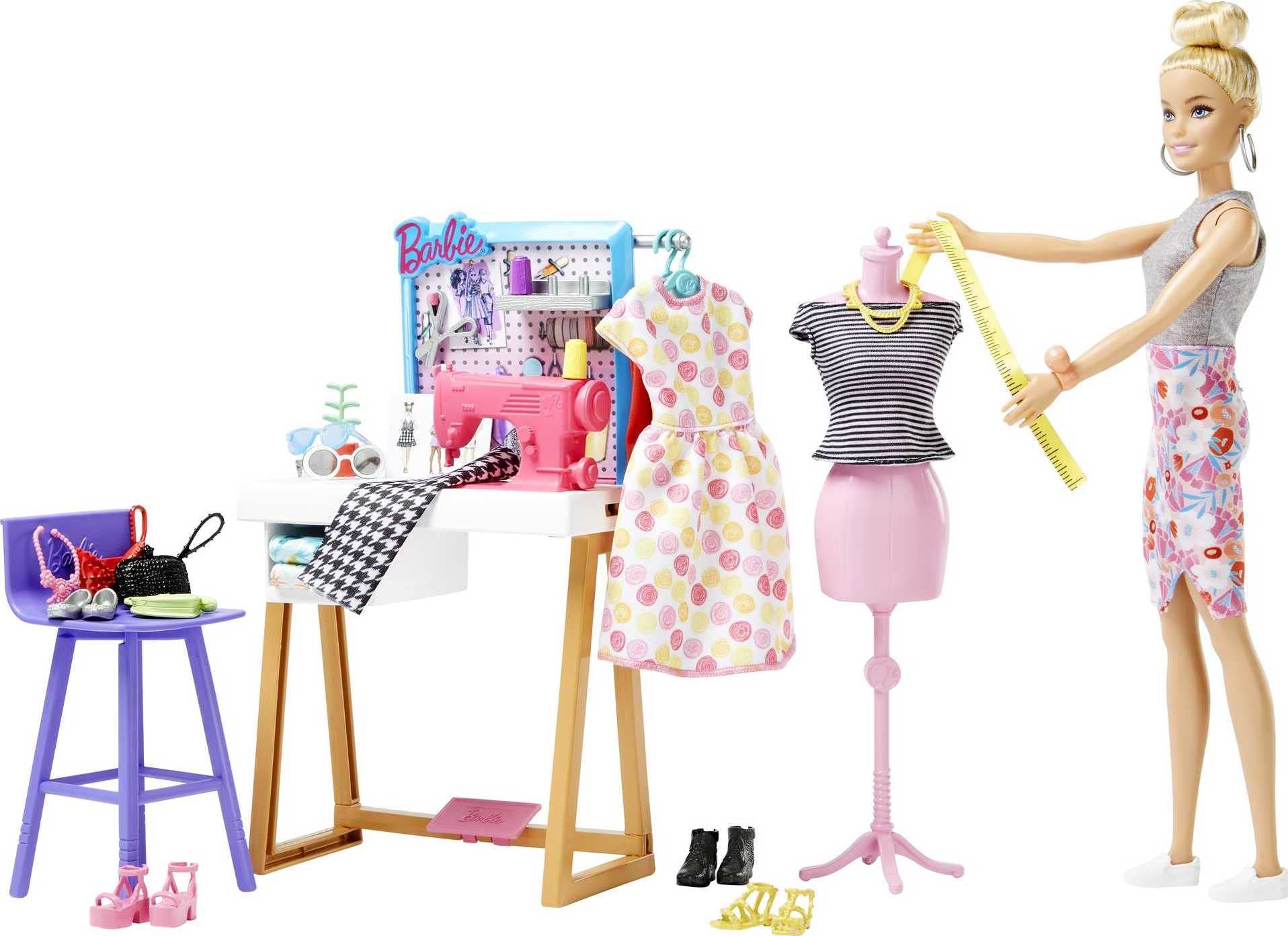 Foto 5 pulgar | Muñeca Barbie De Diseñadora De Moda Con Más De 25 Accesorios Y Estudio - Venta Internacional.